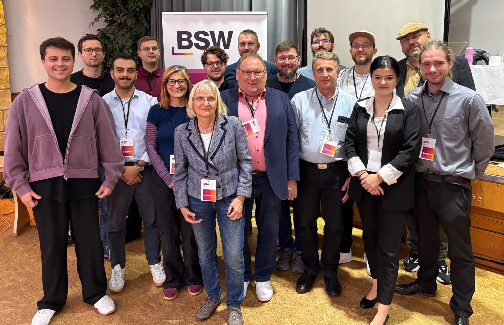 Delegation des BSW Mittelfranken beim 3. Landesparteitag in Meeder